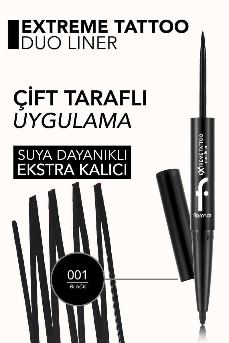 Çift taraflı Eyeliner & Göz Kalemi | 2.66 ML Renk: 001 BLACK