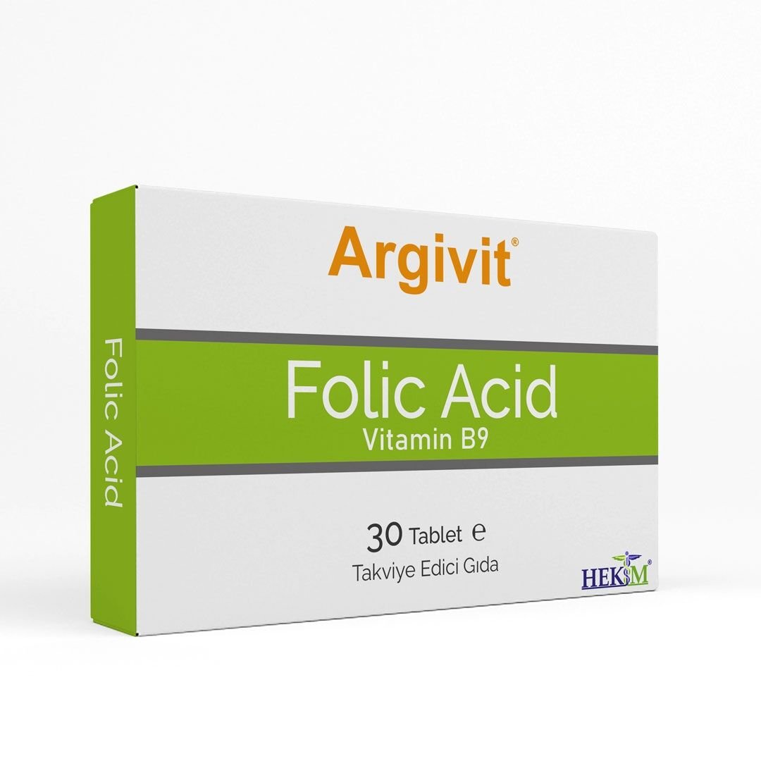 Argivit Folic Asit Argivit Folic Acid; Folik Asit (Vitamin B9) İçeren Takviye Edici Gıda