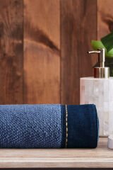 Özdilek Oregon Maskülen Nakışlı Denim El ve Yüz Havlusu 50x90 cm