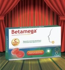 Betamega Betamega Pastil 12 Adet - Kara Mürver, Beta glukan, Propolis ve C Vitaminli