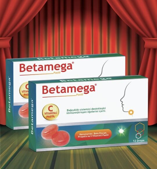 Betamega Betamega Pastil 12 Adet 2'li Paket - Kara Mürver, Beta glukan, Propolis ve C Vitaminli