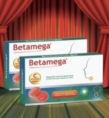 Betamega Betamega Pastil 12 Adet 2'li Paket - Kara Mürver, Beta glukan, Propolis ve C Vitaminli