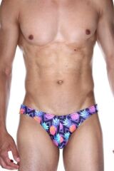 Ananas Desenli Erkek Slip (Dijital Baskılı) M