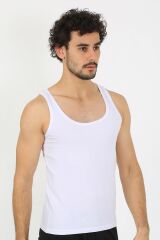 Akbeniz Erkek Penye Beyaz Atlet  6566