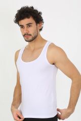 Akbeniz Erkek Penye Beyaz Atlet  6566