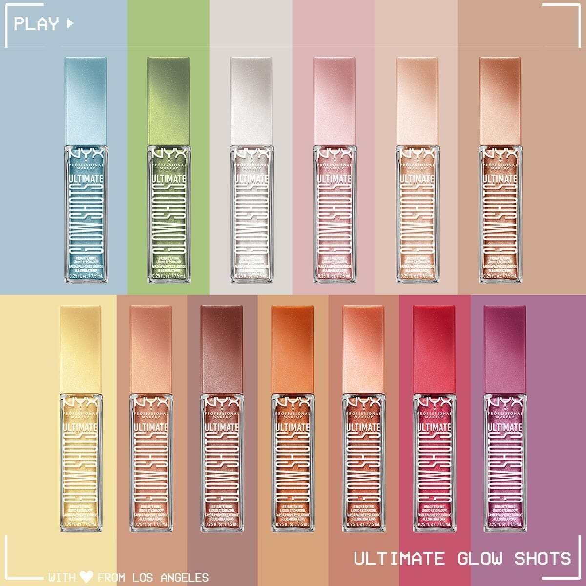 Nyx Professional Makeup Ultimate Glow Shots Işıltılı Likit Göz Farı 08 Twisted Tangerine