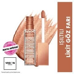 Nyx Professional Makeup Ultimate Glow Shots Işıltılı Likit Göz Farı 08 Twisted Tangerine