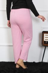 Akbeniz Kadın Büyük Beden Pembe Tek Alt Pijama 27505