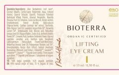Bioterra Göz Çevresini Derinlemesine Nemlendiren Lifting Göz Kremi - Kırışıklık ve Morluk Giderici Yaşlanma Karşıtı Göz Kremi - Göz Altını Sıkılaştırır ve Parlatır (15ml)