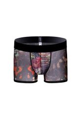 Desenli Transparan Erkek Kısa Boxer XL