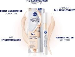 NIVEA Hyaluron Cellular Filler Renkli Göz Bakım Kremi 15 ml, Açık Ton, Göz Altı Kapatıcısı, Nemlendirici