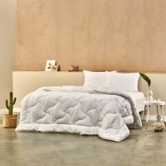 Taç Elegance Mikrojel Çift Kişilik Yorgan Beyaz