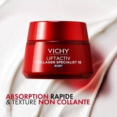 Vichy Liftactiv Collagen Specialist Night Yaşlanma Karşıtı Gece Bakım Kremi (50 ML)