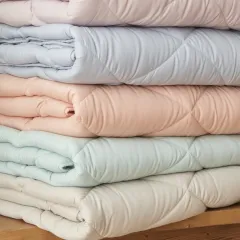 Sarah Anderson Grimes Mikrofiber Çift Kişilik Yorgan Mavi