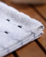 Leroy 2-Pack 100% Cotton Hand Towels - White