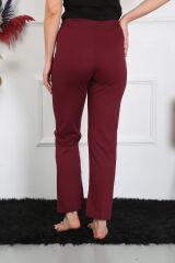 Akbeniz Kadın Pamuk Penye Tek Alt Pijama Bordo 27513