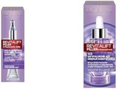 L’Oréal Paris Revitalift Filler Dolgunlaştırıcı Yaşlanma Karşıtı Göz Bakım Kremi - Hyaluronik Asit (15 ml) + Revitalift Filler%1.5 Saf Hyaluronik Asit Kırışıklık Karşıtı Serum (30 m