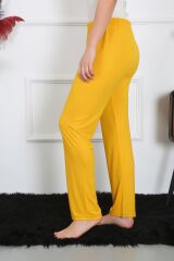 Akbeniz Kadın Pamuk Penye Tek Alt Pijama Sarı 27513