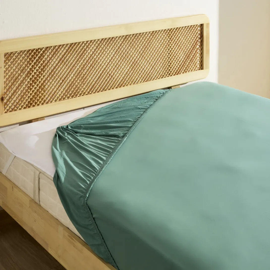 Karaca Home %100 Pamuk Lastikli Çarşaf Çift Kişilik Yeşil