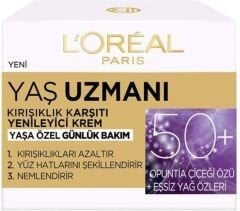 L'ORÉAL PARIS Yaş Uzmanı 50+ Kırışıklık Karşıtı Yenileyici Krem