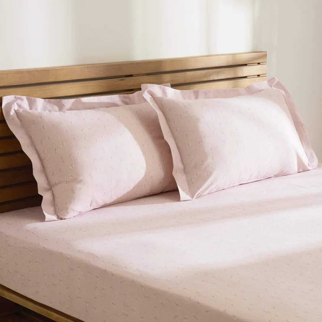 Kaşmir Home Laila %100 Pamuk Tek Kişilik Çarşaf Takımı Rose