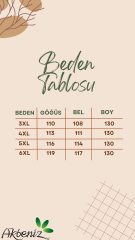 Akbeniz Kadın Büyük Beden Kalın Askılı Yırtmaçlı Gecelik 12103