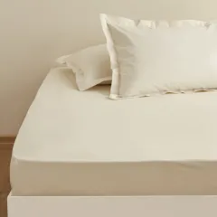 Karaca Home Lastikli Çarşaf Çift Kişilik Ekru