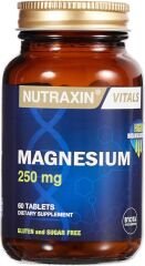 Nutraxin Vitals Magnesium 250 mg 60 Tablet Takviye Edici Gıda