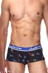Şapka Desenli Kısa Erkek Boxer S