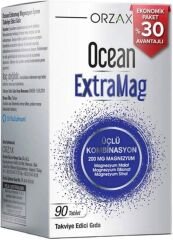 Orzax Ocean ExtraMag Üçlü Magnezyum Kombinasyonu 90 Tablet