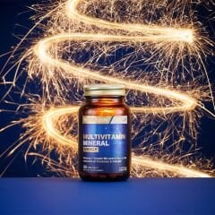 Nutraxin Multivitamin Mineral Energy – Ginseng, CoQ-10, L-Karnitin, Taurin ve 24 Vitamin-Mineral İçeren Enerji Destek Tableti – 60 Tablet – Vegan