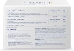 Vitafenix Magna P Magnezyum Complex - Malat Sitrat Glisinat Taurat ve B6 ile Gece Gündüz Kapsül Magnezyum Takviyesi