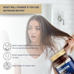 Nutraxin Vitals Biotin 5000 mcg 30 Tablet Takviye Edici Gıda
