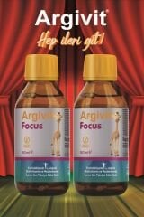 Argivit Argivit Focus Fosfotidilserin, L-Arjinin, Multivitamin ve Multimineral İçeren Sıvı 2’li Paket 150 ml - Portakal ve Vanilya Aromalı