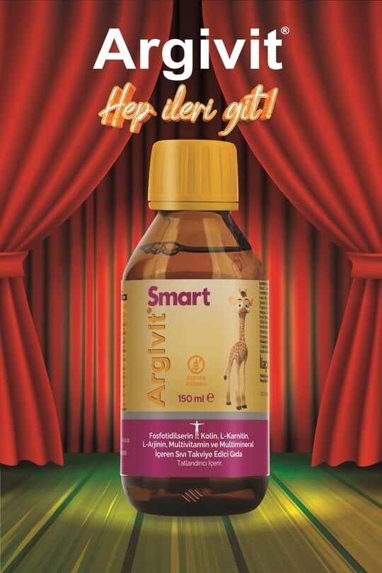 Argivit Argivit Smart (Fosfotidilserin, Kolin, L-Karnitin, L-Arjinin, Multivitamin, Multimineral) Şurup 150 ml - Portakal ve Vanilya Aromalı