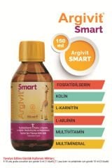 Argivit Argivit Smart (Fosfotidilserin, Kolin, L-Karnitin, L-Arjinin, Multivitamin, Multimineral) Şurup 150 ml 2’li Paket - Portakal ve Vanilya Aromalı