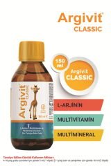 Argivit Argivit Classic L-Arjinin, Multivitamin ve Multimineral İçeren Sıvı 150 ml 3'lü Paket - Portakal ve Vanilya Aromalı