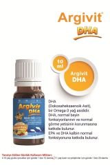 Argivit Argivit DHA 10 ml Damla Balık Yağı İçeren Takviye Edici Gıda 3’lü Paket - Karışık Meyve Aromalı
