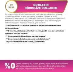 Nutraxin Beauty Gold Collagen C Vitamini, Hyalüronik Asit, Kolajen Takviye Edici Gıda (1 x 30 adet)