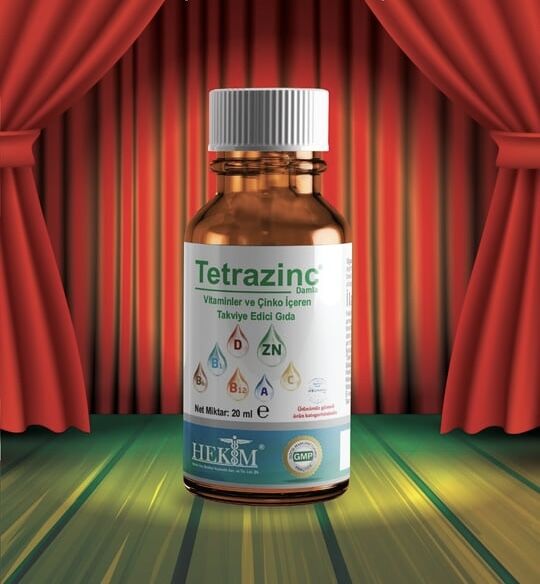 Tetrazinc Tetrazinc A vitamini, C vitamini, D vitamini, B12 Damla 20 ml - Egzotik Meyve Aromalı