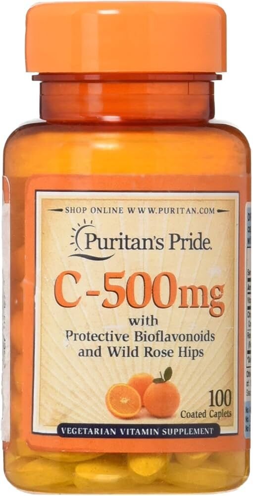 Puritan's Pride Vitamin C-500 Mg 100 Tablet AROMASIZ Renkli