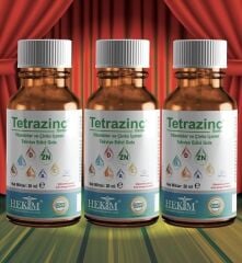 Tetrazinc Tetrazinc A vitamini, C vitamini, D vitamini, B12 Damla 20 ml 3’lü Paket - Egzotik Meyve Aromalı
