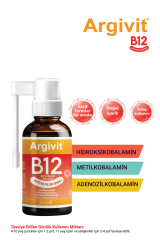 Argivit Argivit Active Plus B12 Vitamin 3'lü Paket (Metilkobalamin, Hidroksikobalamin ve Adenozilkobalamin) Sprey 30 ml