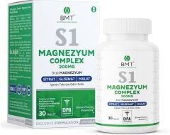 BMT S1 Magnezyum Complex - Sitrat Malat Glisinat 30 Tablet
