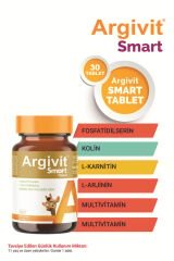 Argivit Argivit Smart Tablet 30 Tablet - Fosfatidilserin, Kolin, L-Arginin, Multivitamin ve Multimineral