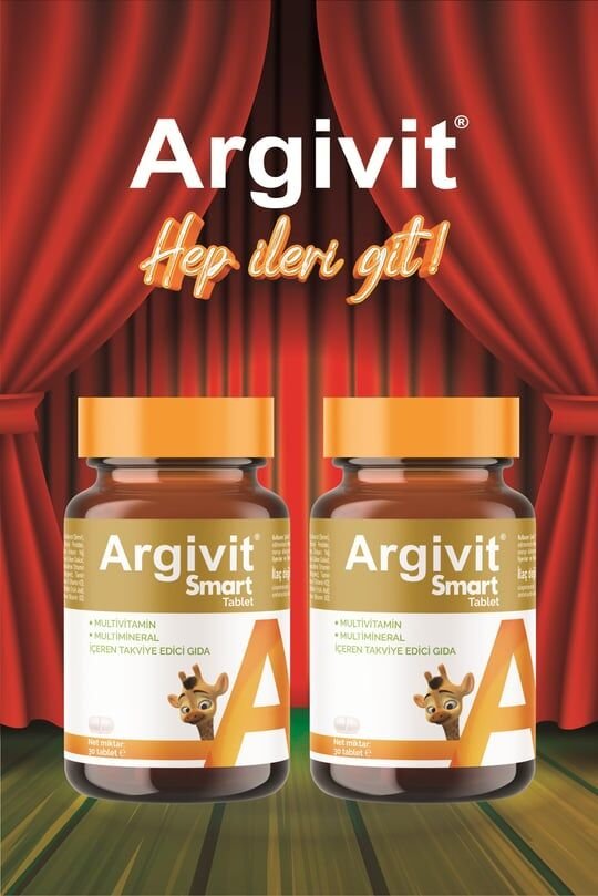 Argivit Argivit Smart Tablet 30 Tablet 2'li Paket - Fosfatidilserin, Kolin, L-Arginin, Multivitamin ve Multimineral