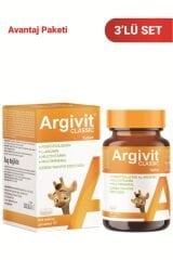 Argivit Argivit Smart Tablet 30 Tablet 3'lü Paket - Fosfatidilserin, Kolin, L-Arginin, Multivitamin ve Multimineral