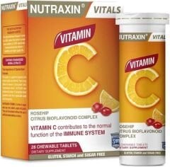 Nutraxin Vitals Vitamin C 28 Çiğnenebilir Tablet Takviye Edici Gıda
