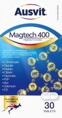 Ausvit Magtech 400 – Magnezyum Kompleks İçeren Tablet Takviye Edici Gıda
