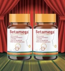 Betamega Betamega Tablet 30 Tablet 2'li Paket Betaglukan, Propolis Ekstraktı, C Vitamini, Çinko, Selenyum